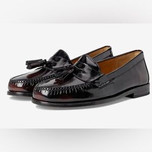 Cole Haan Pinch Tassel Loafers in Burgundy